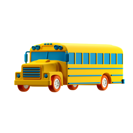 Autobús escolar  3D Illustration