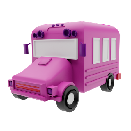 Autobús escolar  3D Illustration