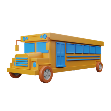 Autobús escolar  3D Illustration