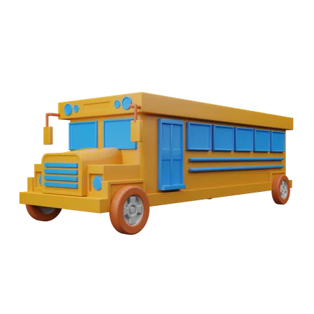 Autobús escolar  3D Illustration