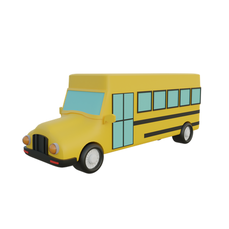 Autobús escolar  3D Illustration