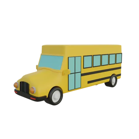 Autobús escolar  3D Illustration