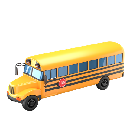 Autobús escolar  3D Icon