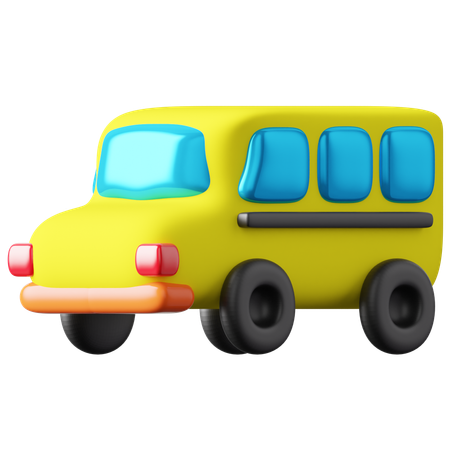 Autobús escolar  3D Icon