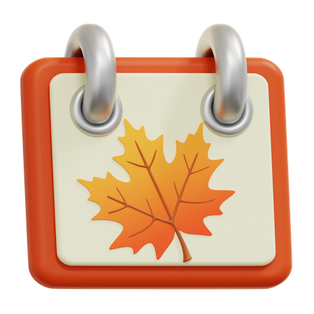 Autumn Calendar  3D Icon