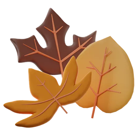 Autumn Leaf  3D Icon