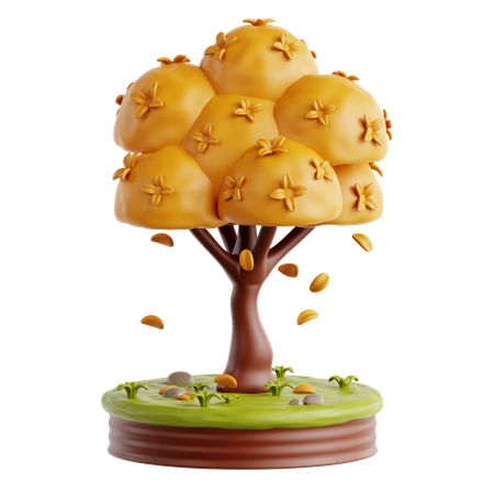 Autumn Tree  3D Icon