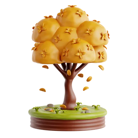 Autumn Tree  3D Icon