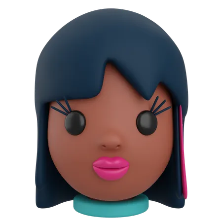 Avatar feminino  3D Icon