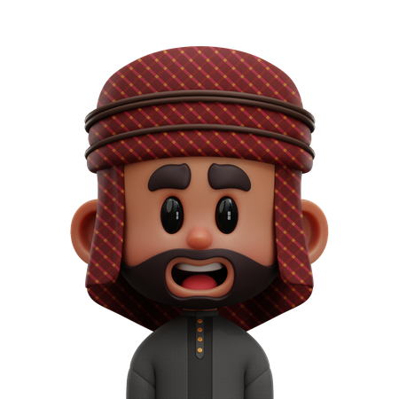 Homme arabe  3D Icon