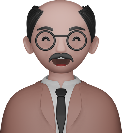 Avatar de profesor  3D Icon