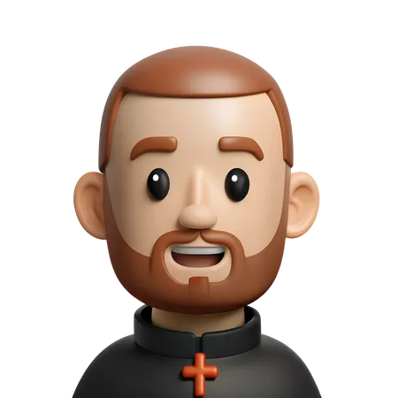 Avatar de padre cristão  3D Icon