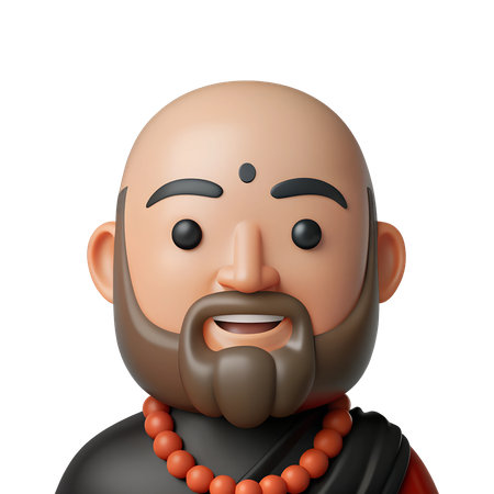 Avatar de sacerdote hindu  3D Icon