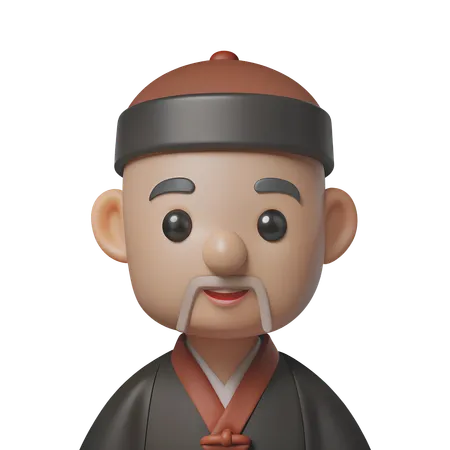 Avatar de sacerdote xintoísta  3D Icon