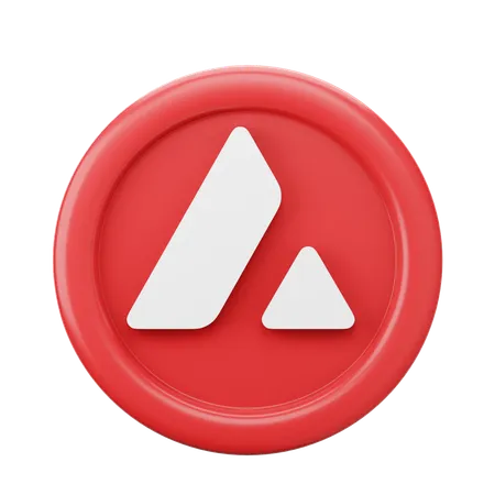 Moeda Avalanche Avax Coin  3D Icon