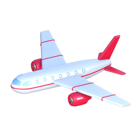 Avião  3D Icon