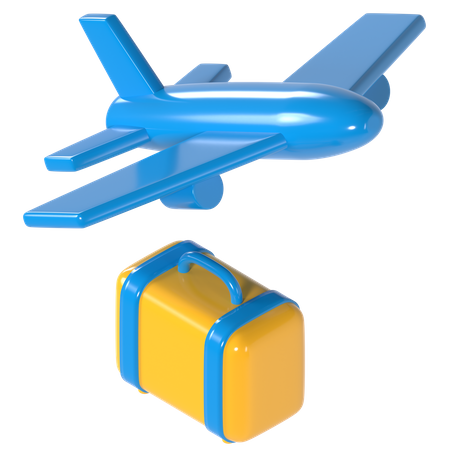 Avião  3D Illustration