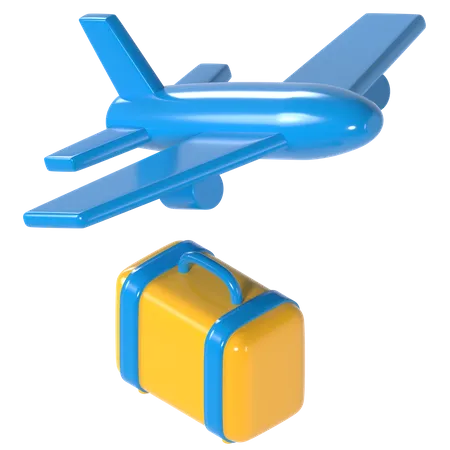 Avião  3D Illustration