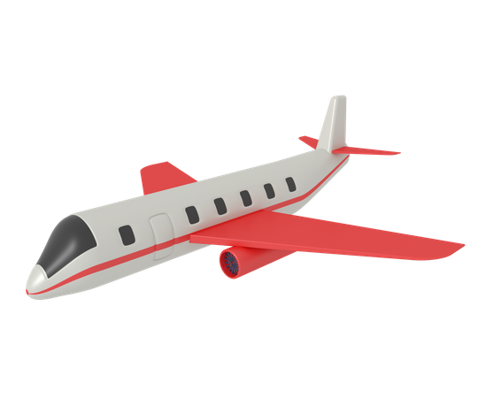 Avião  3D Icon