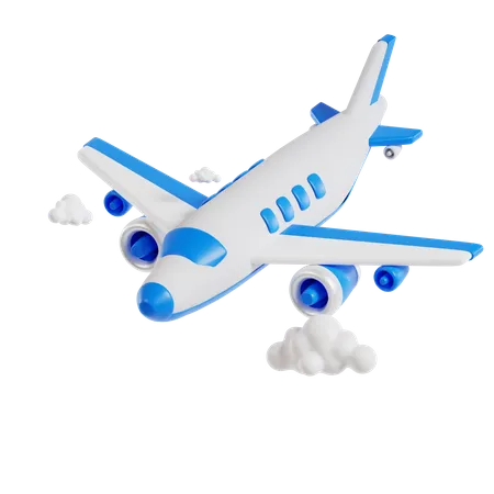 Avião voando  3D Icon