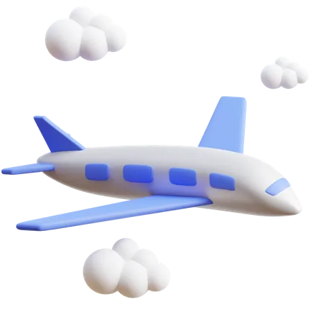 Avión  3D Icon