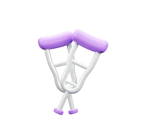 Axilla Crutches  3D Icon