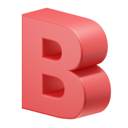 Alphabet b  3D Icon