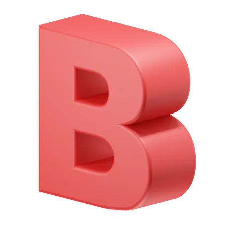 Alphabet b  3D Icon