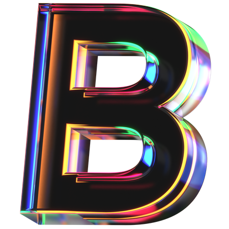 Letra b  3D Icon