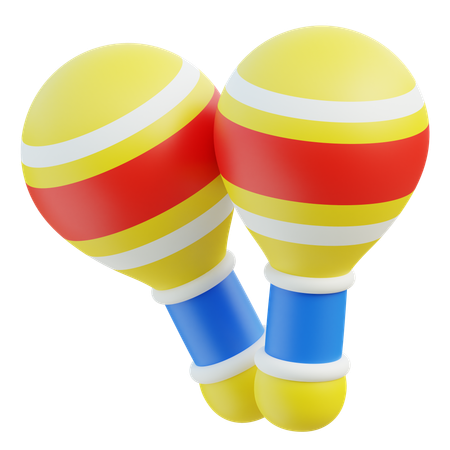 Baby maracas  3D Icon