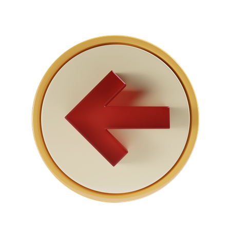 Back Arrow  3D Icon