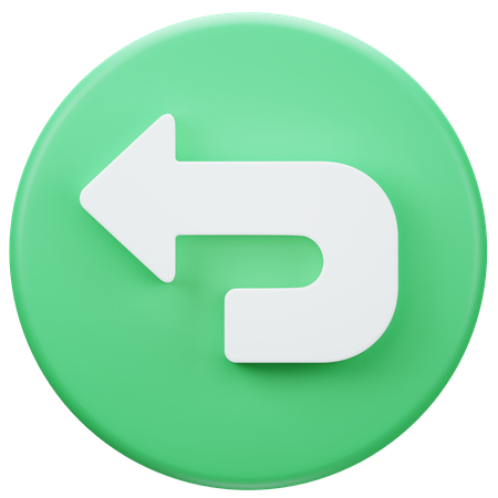 Back Arrow  3D Icon