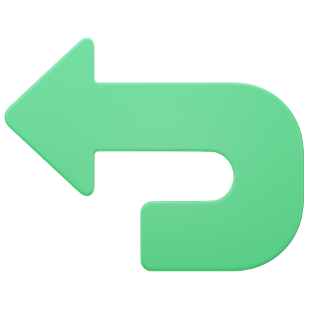 Back Arrow  3D Icon