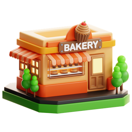 Bäckerei  3D Icon