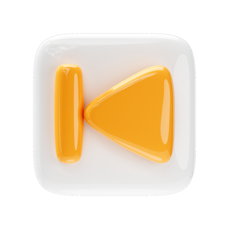 Backward button  3D Icon