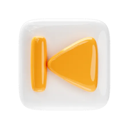 Backward button  3D Icon