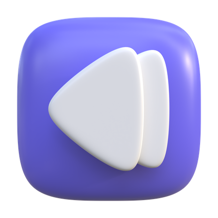 Backward Button  3D Icon