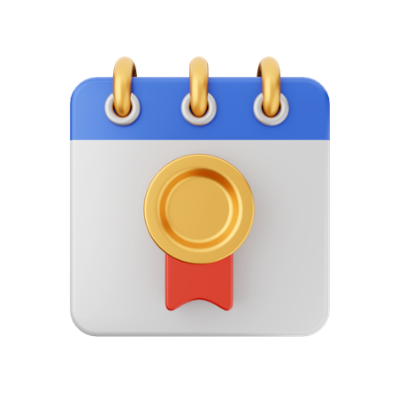 Badge Calendar  3D Icon