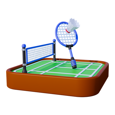 Badminton  3D Icon