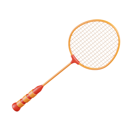 Badminton Racket  3D Icon