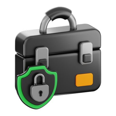 Bag Security  3D Icon