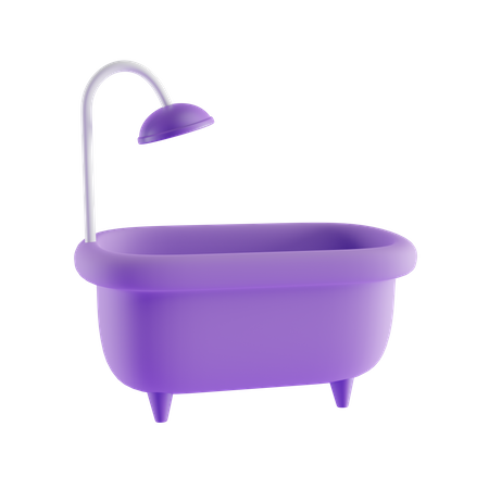 Baignoire  3D Icon