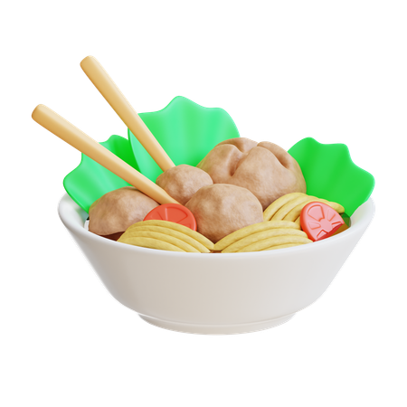 Bakso  3D Icon