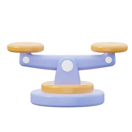 Balance Scale  3D Icon