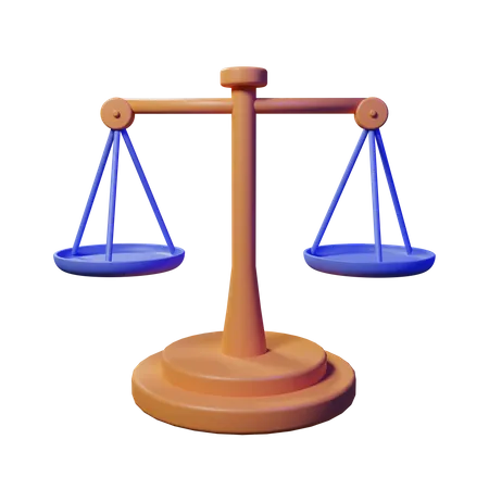 Balance Scale  3D Illustration