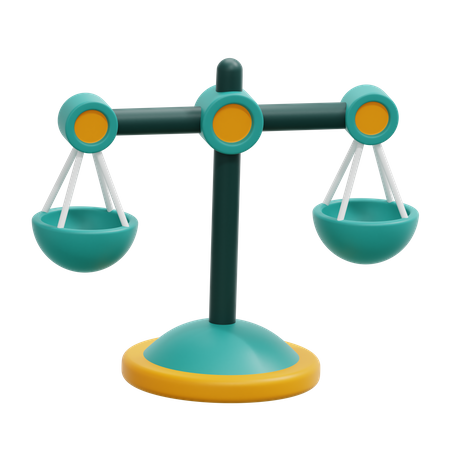 Balance Scale  3D Icon