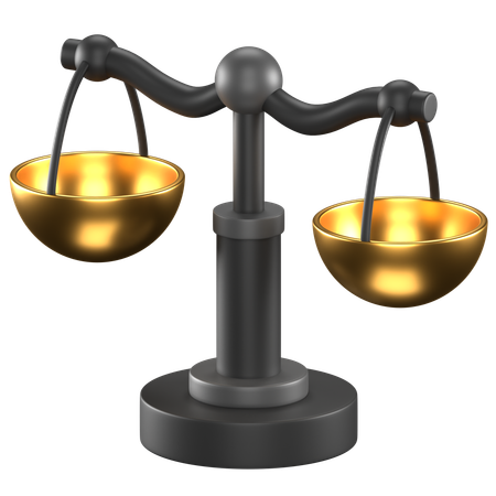 Balance Scale  3D Icon