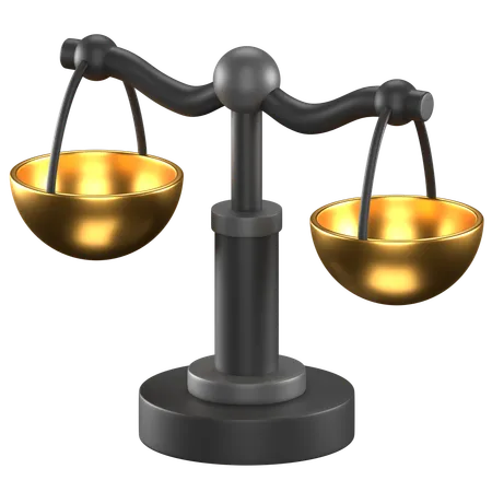 Balance Scale  3D Icon