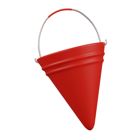 Balde de cone  3D Icon