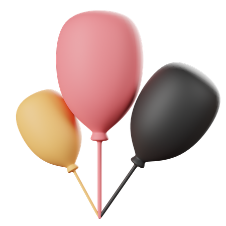 Ballons de fête  3D Icon